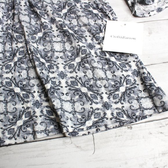 Croft & Barrow Womens Wrap Blouse Size L Floral 3/4 Sleeves - Picture 4 of 6